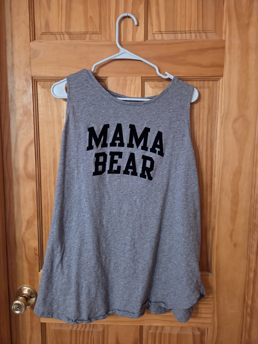 Classic Gray 'MAMA BEAR' Sleeveless Tank